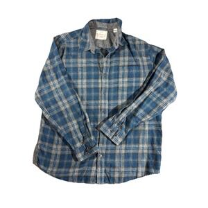 Weatherproof 2XL Blue Gray Gold Flannel‎
